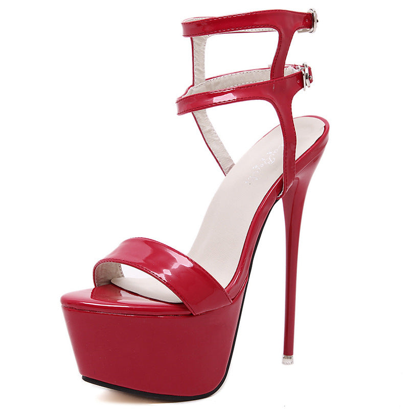 kamames Dancing Shoes Heels Ladies Large Heels Women 41-45 Sexy Waterproof Platform Stilettos Sandals