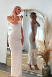 kamames Bakala Diamante Backless Maxi Dress