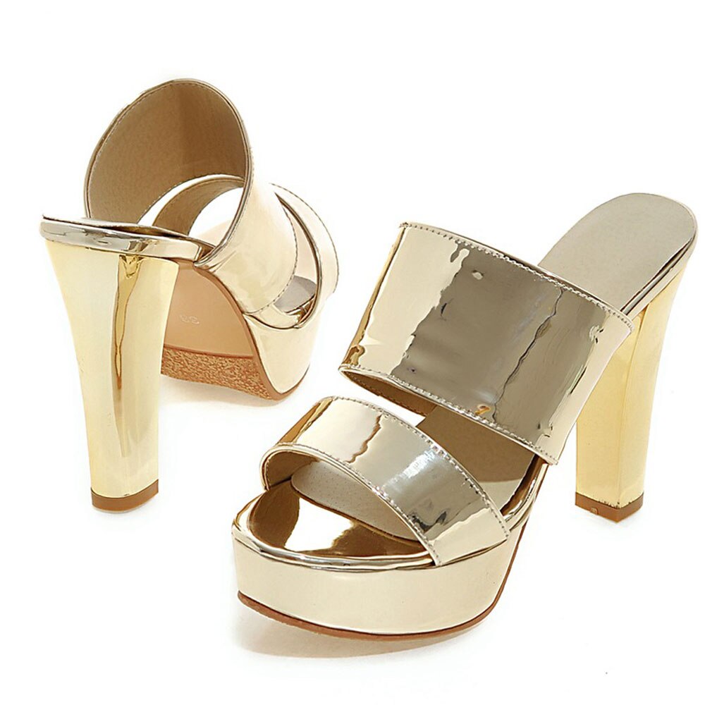 kamames Sgesvier Woman Shoes 2022 Summer Open Toe Slip On Women Sandals Heels Thick High Heels Sandals Party Shoes Size 34-43 B420