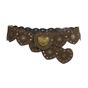 kamames Design Love Buckle Corns Can Adjust Leather Belt 2023 New Summer Waist Accessories