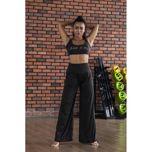 kamames Cross-Border Hot Solid Color Slim Fit Wide Leg Yoga Trousers Fitness Pants Women's Autumn and Winter Sports Trousers Loose Flared Pants