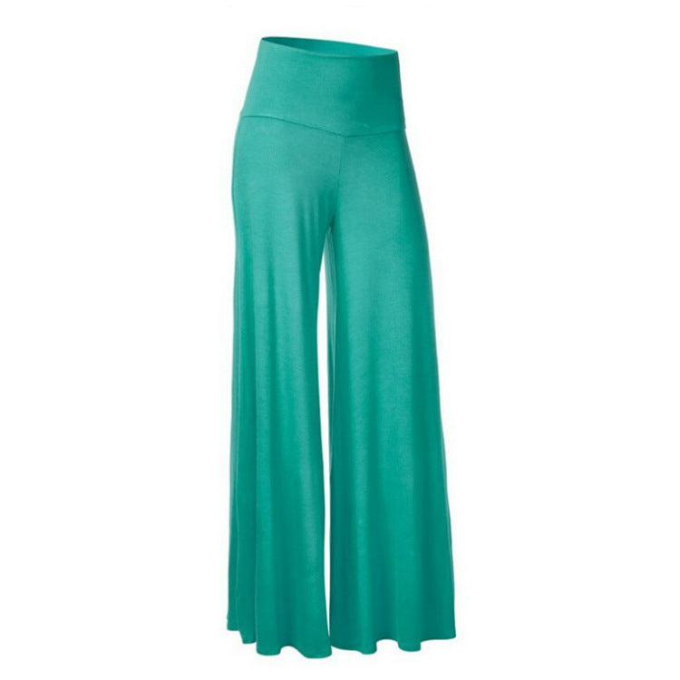 kamames Cross-Border Hot Solid Color Slim Fit Wide Leg Yoga Trousers Fitness Pants Women's Autumn and Winter Sports Trousers Loose Flared Pants