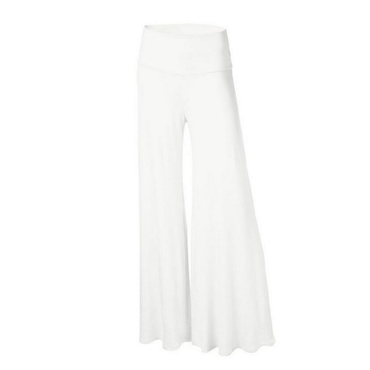 kamames Cross-Border Hot Solid Color Slim Fit Wide Leg Yoga Trousers Fitness Pants Women's Autumn and Winter Sports Trousers Loose Flared Pants