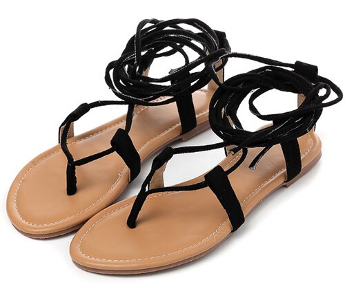 kamames Designer Ankle Strappy Flat Heels Women Sandals 2023 Summer Clip Toe Casual Roman Gladiator Flip Flops Shoes