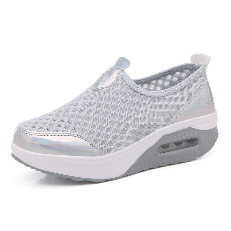kamames Summer Women Shoes 2022 New Comfortable Breathable Vulcanized Shoes Woman Light Casual Sneaker Air Cushion Shoes Size 42