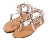 kamames Designer Ankle Strappy Flat Heels Women Sandals 2023 Summer Clip Toe Casual Roman Gladiator Flip Flops Shoes