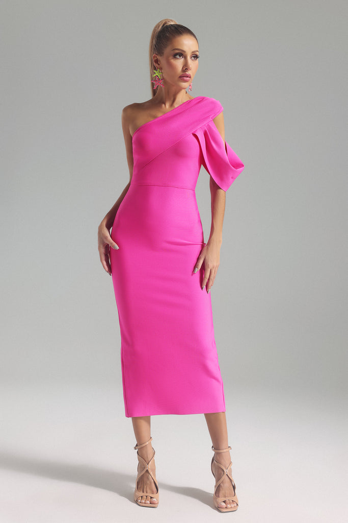 kamames Alexis One Shoulder Bandage Dress