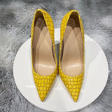 kamames Printed Toe Women Pumps Sexy Stiletto 12cm high heels Summer Wedding Party Woman Shoes QP118 ROVICIYA