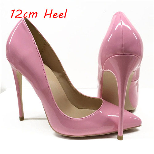 kamames fashion shallow 12cm high heels pumps patent leather PU sexy ladies dress party wedding club women shoes QP060 ROVICIYA