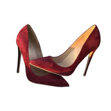 kamames Red 12 cm extreme high heels pointed toe shallow women shoes Women Pumps Wedding Party Woman Shoes RM003 ROVICIYA