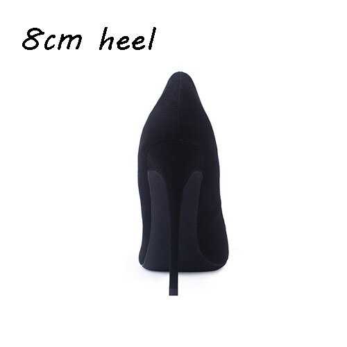 kamames flock pumps fashion high shoes 8cm 10cm 12cm pointed thin heel shallow shoes party shoes ladies shoes QKOU001 ROVICIYA