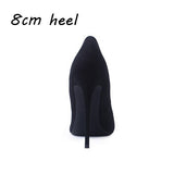 kamames flock pumps fashion high shoes 8cm 10cm 12cm pointed thin heel shallow shoes party shoes ladies shoes QKOU001 ROVICIYA