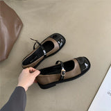 kamames Evening Wind Gentle Thick Soles Mary Jane Single Shoes Spring And Autumn Fragrant Style British Small Leather Shoes INS Trend