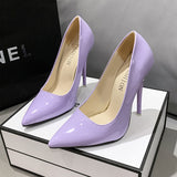 kamames Fashion High Heel Sandals Tip, Shallow Mouth Cover, Thin High Heel Single Shoes, Large Size Fashion High Heels