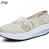 kamames Fashion Women's Thick-soled Breathable Mesh Non-slip Sports Fitness Rocker Ladies Sneakers Walking Shake Shoes