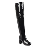 kamames Sgesvier Fashion Over the Knee Boots Women Orange Red Yellow Green Thigh High Boots Square High Heels Party Shoes Lady Plus Size