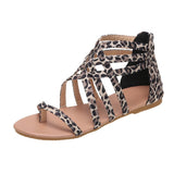 kamames Sandals 2023 Summer New Multi-Color Large-Size Sandals Women's Suede Open-Toe One-Word Buckle Flat Shoes