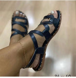 kamames female fairy wind 2022 summer new fashion all-match strap Roman sandals ins tide beach flat shoes flat sandals