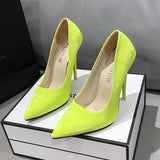 kamames Fashion High Heel Sandals Tip, Shallow Mouth Cover, Thin High Heel Single Shoes, Large Size Fashion High Heels