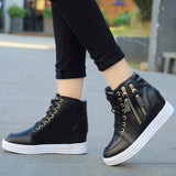 kamames Heightened Women's Shoes 2024 Spring New Leisure High-Upper Shoes, All-Purpose Sports Shoes, Lightweight And Thin Single Shoes, Sneakers