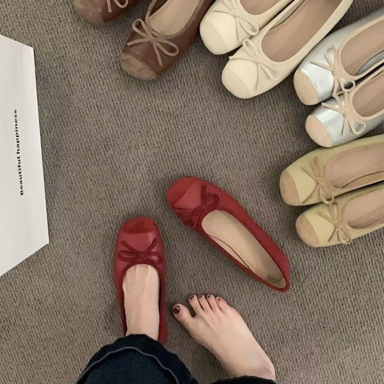 kamames Sense Of Minority French Soft-Soled Single Shoes Women's Spring And Summer Style 2024 New Xiaoxiangfeng Doudou Grandma Shoes