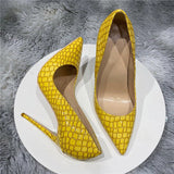 kamames Printed Toe Women Pumps Sexy Stiletto 12cm high heels Summer Wedding Party Woman Shoes QP118 ROVICIYA