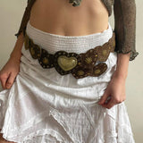 kamames Design Love Buckle Corns Can Adjust Leather Belt 2023 New Summer Waist Accessories