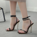 kamames Heels High-Heeled Shoes With Fashionable Toes And Women's Large-Size Sandals