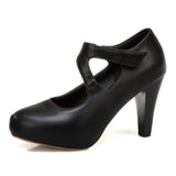 kamames Sgesvier 2020 Plus size 32-48 women pumps thick high heels platform party shoes summer shallow shoes woman black yellow