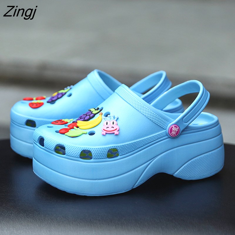 kamames Summer Women Slippers Platform Fashon Outdoor Garden Shoes Female Pool Sandals Bathroom Flip Flops Mules Beach Slippers
