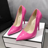 kamames Fashion High Heel Sandals Tip, Shallow Mouth Cover, Thin High Heel Single Shoes, Large Size Fashion High Heels