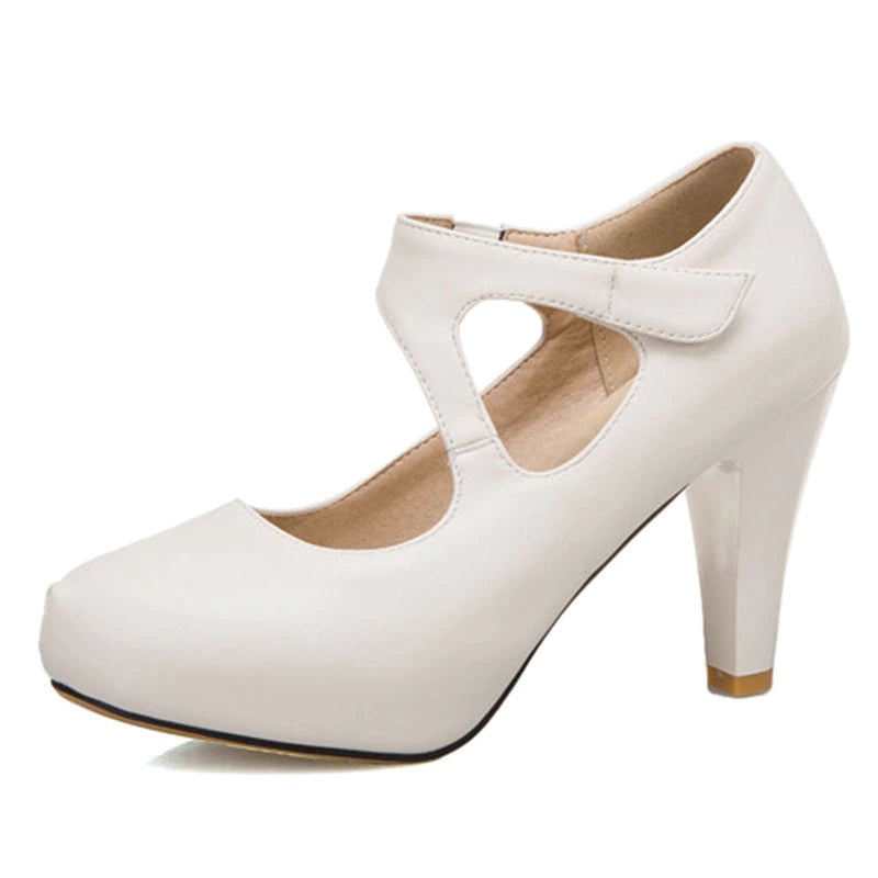 kamames Sgesvier 2020 Plus size 32-48 women pumps thick high heels platform party shoes summer shallow shoes woman black yellow