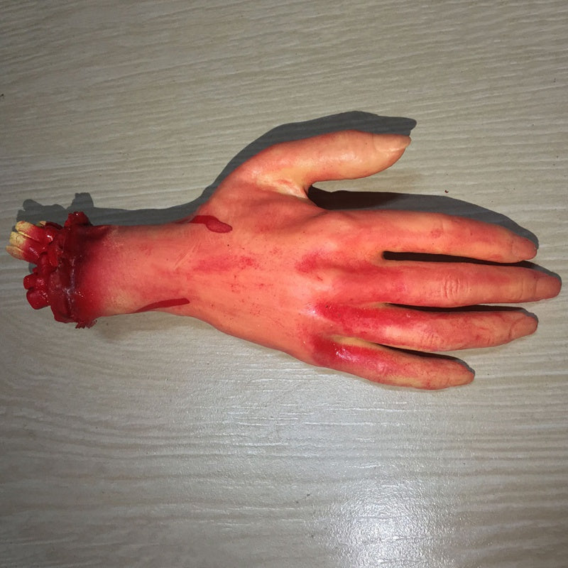 kamames Scary Fake Hand Finger Leg Foot Horror Props Bloody Hand Haunted House Party Decoration Halloween Accessories