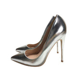 kamames Pumps Pointed Toe high heels 12 cm Women Shoes Prom Wedding Shoes Brand Designer Stiletto Shallow Gold YG018 ROVICIYA