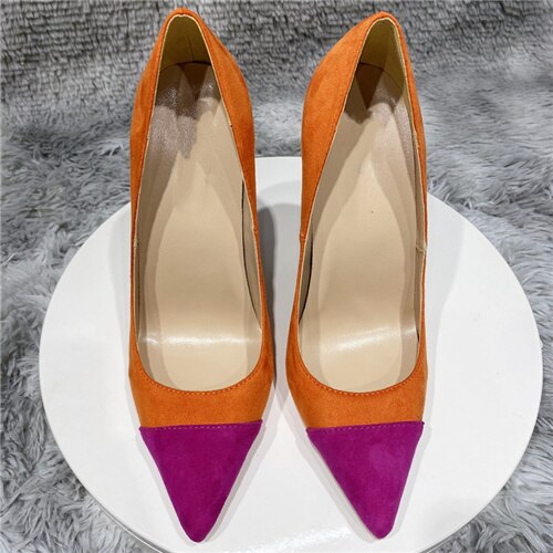 kamames high heels women shoes 12cm 10cm 8cm high heel stiletto pointed toe large size fashion elegant sexy pumps RM022 ROVICIYA