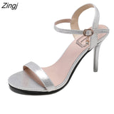 kamames Sexy Peep Toe Hollow Out Wedding Party Shoes for Women Sandals Thin Heels Rubber High Heels Women Pumps Shoes Woman Summer