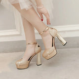 kamames Sandals High Heels Women Platform Shoes Fashion Sequined Super High Heels Pumps Gold Silver Red Sole Party Shoes