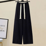 kamames Fall Winter Knitwear Two Piece Sets For Women Outfits Ladies Elegant Diamond Sequined Knitted Sweater And Warm Pants Sets