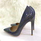 kamames elegant advanced women shoes 8cm 10cm 12cm high thin heels handmade sky pattern daily wear concise pumps QP146 ROVICIYA