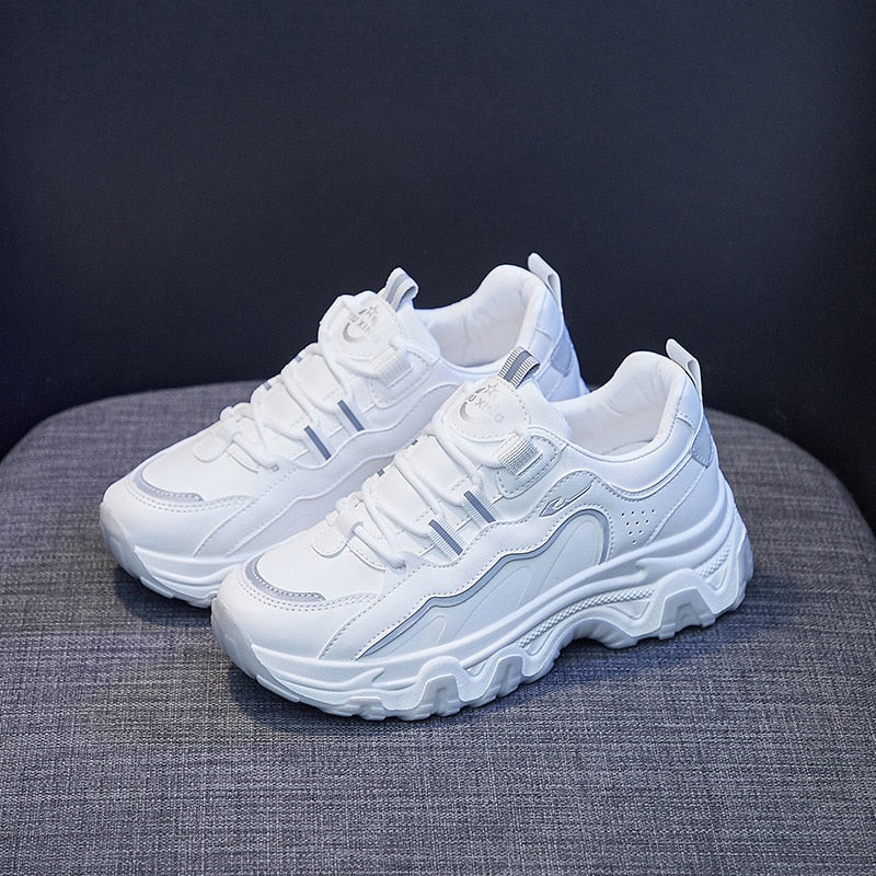 kamames Fashion Platform Sneakers Autumn Comfort Casual Sport Shoes Women Running Breathable Increase Shoes Zapatillas De Mujer