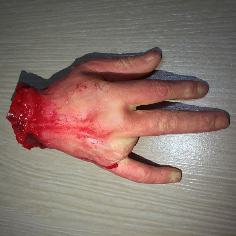 kamames Scary Fake Hand Finger Leg Foot Horror Props Bloody Hand Haunted House Party Decoration Halloween Accessories