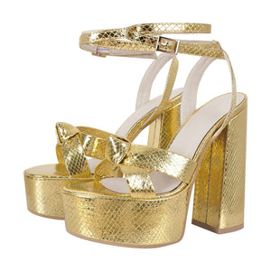 kamames Sandals Women's 2024 Summer Fashion New Buckle Shoes With Waterproof Platform High Heels