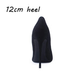 kamames flock pumps fashion high shoes 8cm 10cm 12cm pointed thin heel shallow shoes party shoes ladies shoes QKOU001 ROVICIYA