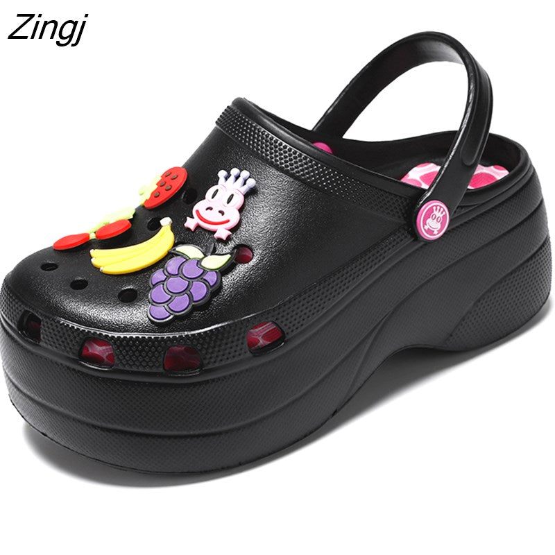 kamames Summer Women Slippers Platform Fashon Outdoor Garden Shoes Female Pool Sandals Bathroom Flip Flops Mules Beach Slippers