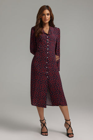 kamames Delly Floral Printed Midi Dress