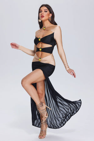 Kamames Dixi Cutout Patchwork Maxi Dress