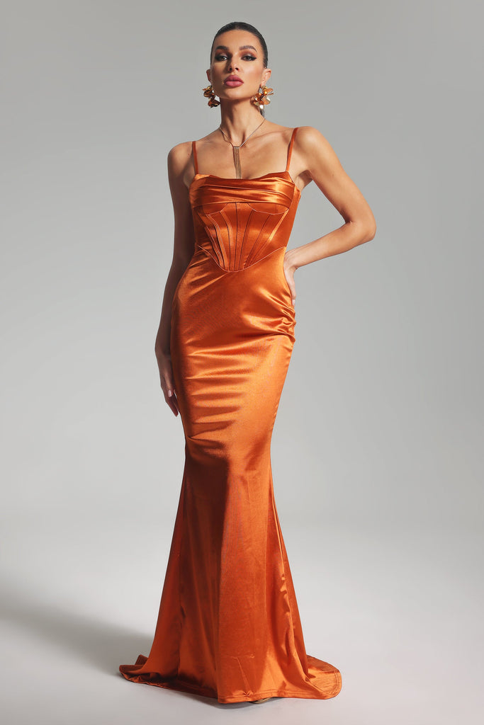 kamames Eimer Satin Maxi Dress