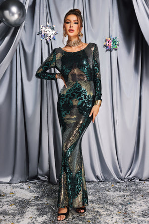 kamames Eleganza Sequin Maxi Dress