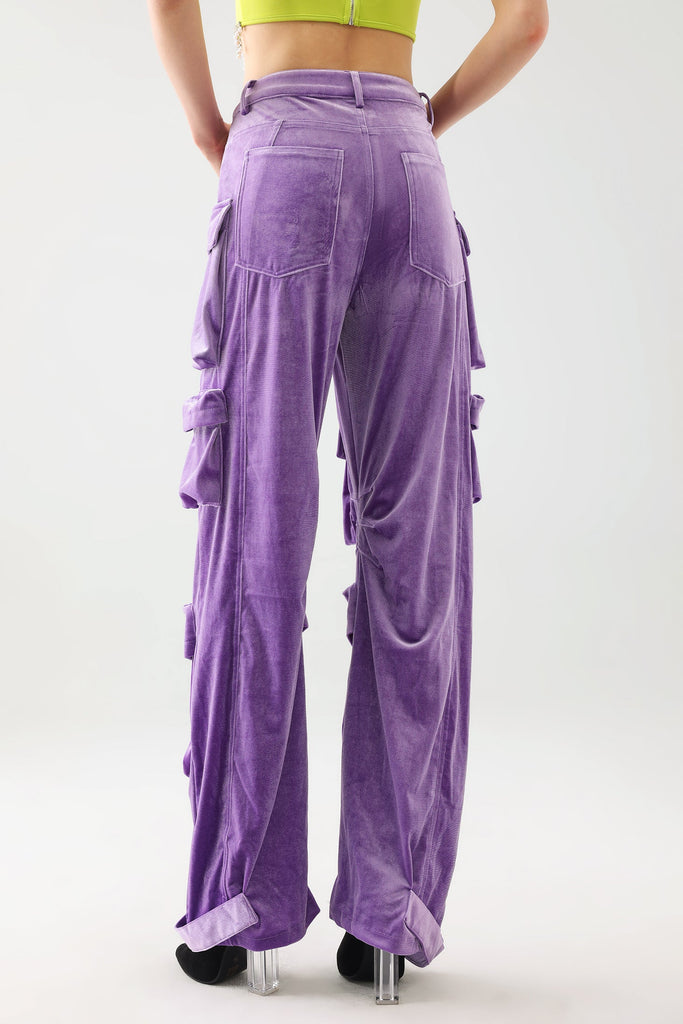 kamames Eleni Velvet Cargo Pants