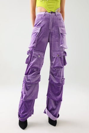 kamames Eleni Velvet Cargo Pants